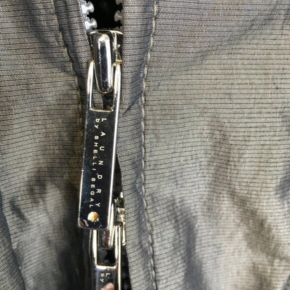 Laundry by Shelli Segal Fur Trim Hood  Long Jacket Green Size XS - Picture 12 of 16